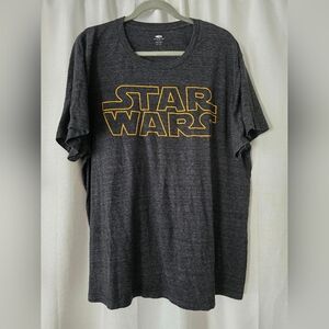 Old Navy Collectibles Star Wars Heather Grey Short Sleeve T-Shirt Size XXL